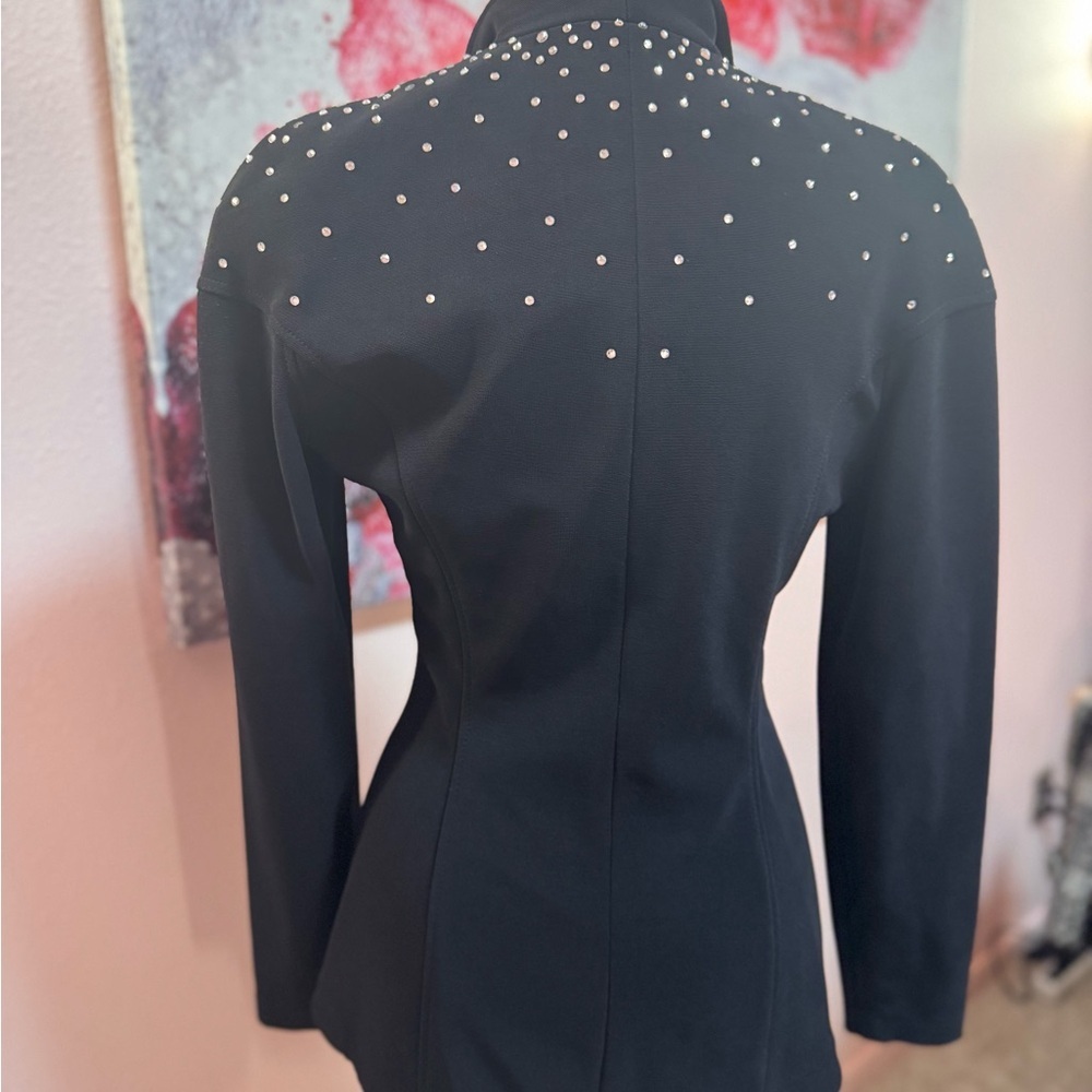 Tadashi Vintage Black Studded Women's Jacket - Picture 4 of 6